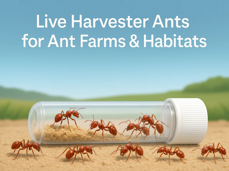 Live Harvester Ants for Ant Farms & Habitats