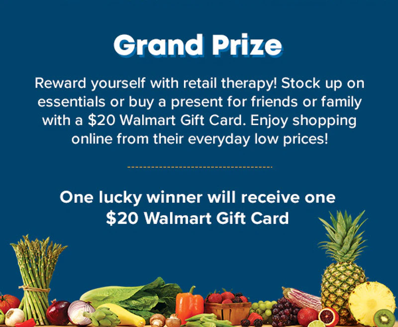 WIN A $20 WALMART GIFT CARD!